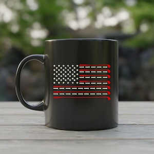Golf Mug Gift For Golfer Coffee Mug Golf Gift Golfing American Flag Gift for Him Gift for Her