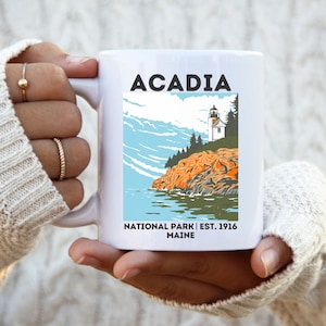 Acadia National Park Mug Custom National Park Gift Travel Mug Maine Gift National Park
