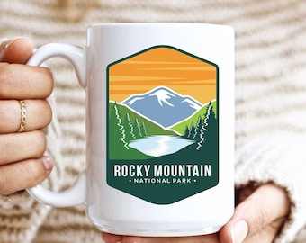 Taza del Parque Nacional de las Montañas Rocosas Taza de café de regalo del Parque Nacional Taza de café de viaje de regalo de Colorado