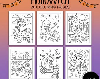 12 Libri Da Colorare Per Halloween – Formato 18x13 Cm – Bomboniere E Attività Per Bambini - 2