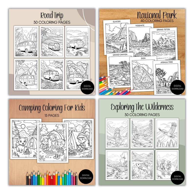 Whole Shop Coloring Bundle Printable Coloring Mega Bundle Coloring Book ...