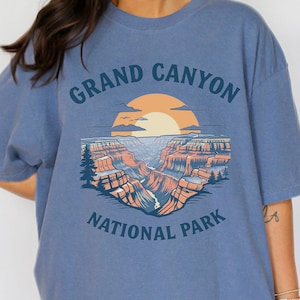 Grand Canyon National Park Shirt Travel Apparel Arizona Comfort Colors Shirt Nature Gift Outdoor Adventure Tee Souvenir National Park Gift