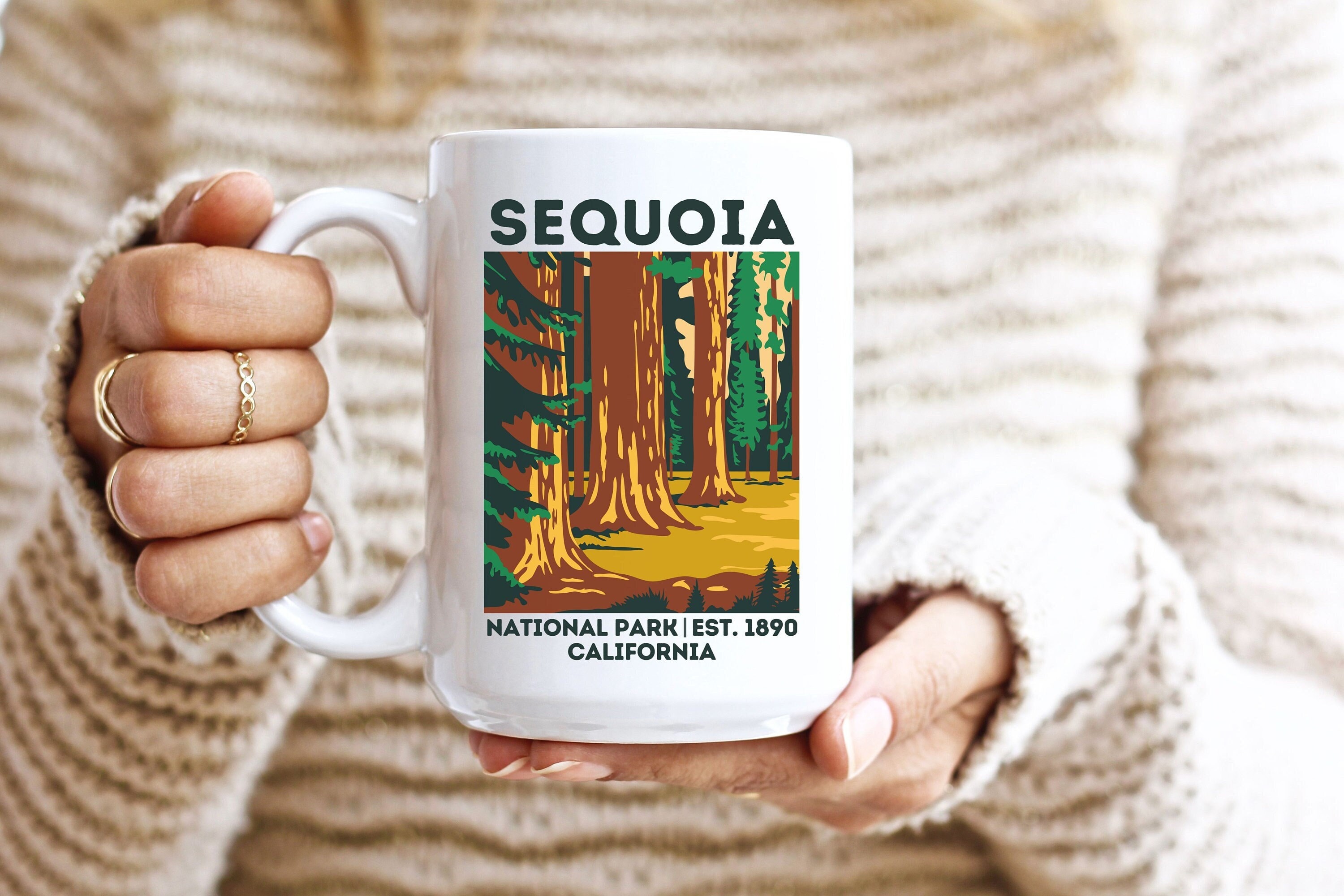 Sequoia National Park Mug Custom National Park Gift Travel Mug ...