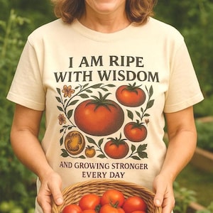 Garden Tomate Comfort Farben T-Shirt: Cottagecore Farmers Market Shirt