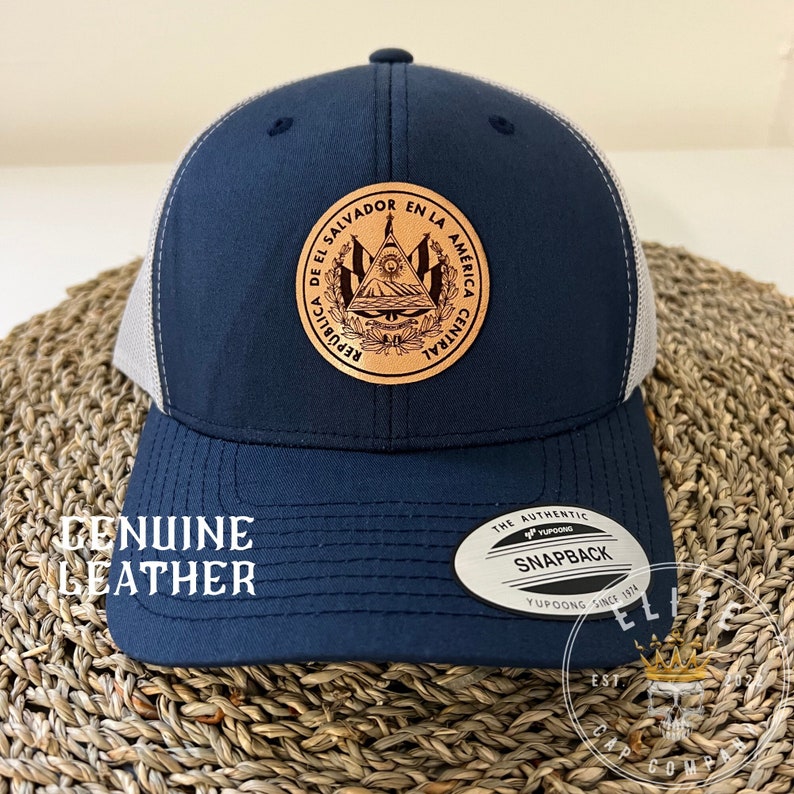 El Salvador National Symbol El Salvador Hat Leather Patch Etsy