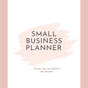 Small Business Get Started Planner - Digital Printable for Planning and Growth