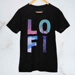 Lofi Tshirt, Japanese aesthetic, anime gifts, lofi music, lofi hip hop, Synthwave Clothing, Vaporwave Tshirt, Japan Streetware