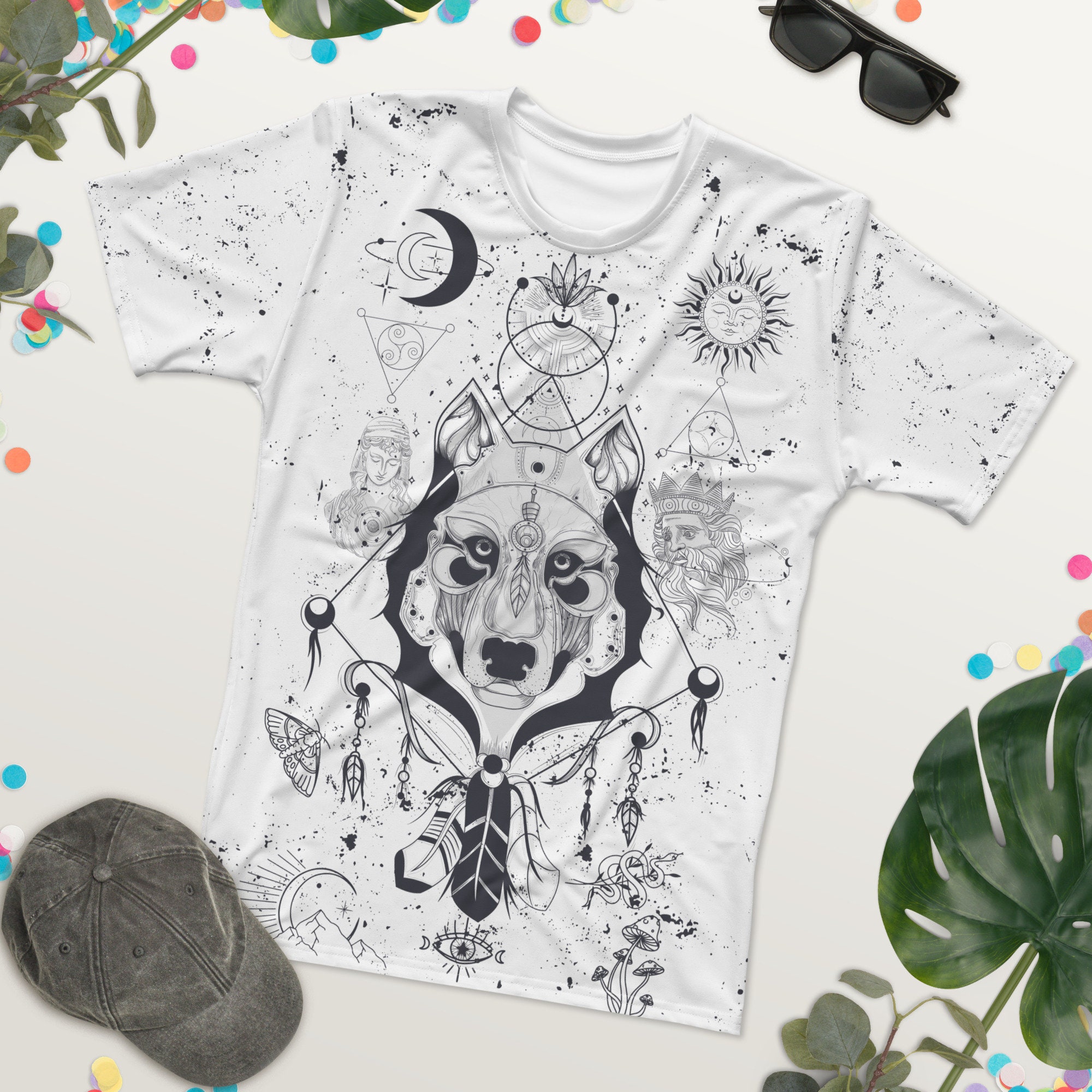 T-shirt Da Motociclista, Regalo Per Moto Con Scheletro Di Lupo Solitario Per Uomo, Donna O Bambino, Realizzata In Cotone - Italia - Foto 9