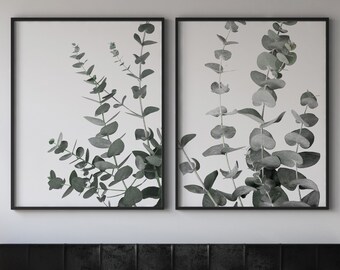 Set of 2 Prints Eucalyptus Prints Botanical Print Botanical Art Prints FarmHouse Decor Printable Art Wall Decor Eucalyptus Wall Art Print