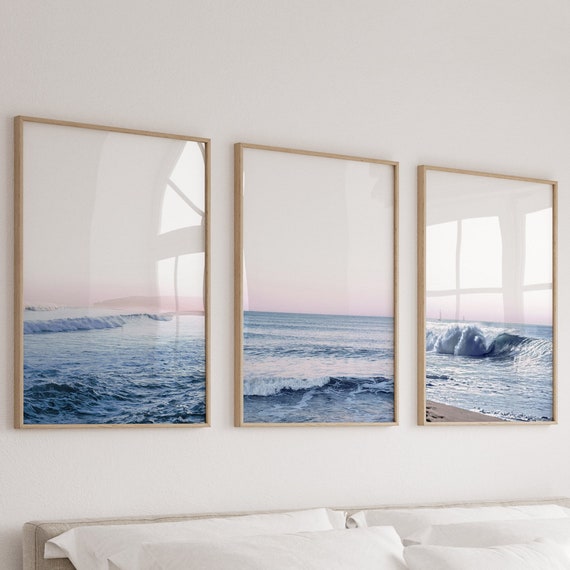 Beach Prints Set of 3 Ocean Print ,Beach Wall Art Printable Wall Art Beach Print Surf Print Coastal Print Nature Print Ocean Beach Poster