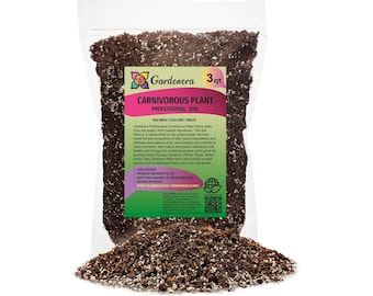 Gardenera Professional Carnivorous Plant Soil - Ready to Use for Venus Flytraps, Sundews, Pitcher Plants, Butterworts - Mixed in the USA