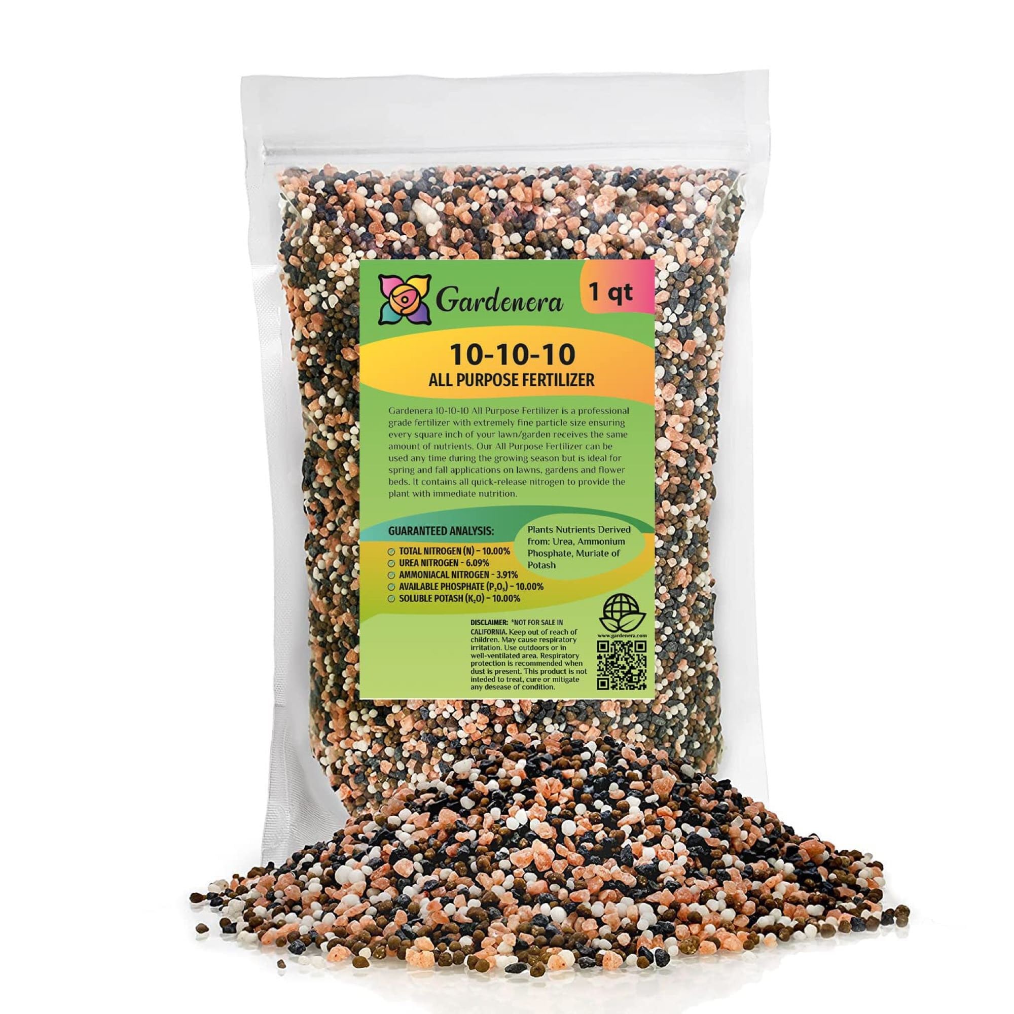 Premium 10 10 10 All purpose Soil Fertilizer by Gardenera Ideal