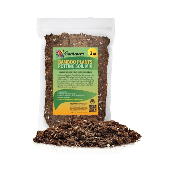 GARDENERA Premium Bamboo Potting Soil Mix-Great for Repotting-Mixed in the USA