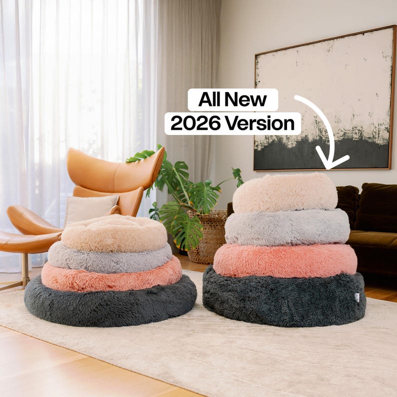 New 2026 Version - Official Brooklyn Calming Dog Bed, Loved by 100k, Double Filling, Dog Beds for Large Dogs, Anti-Anxiety, Machine Washable image 4