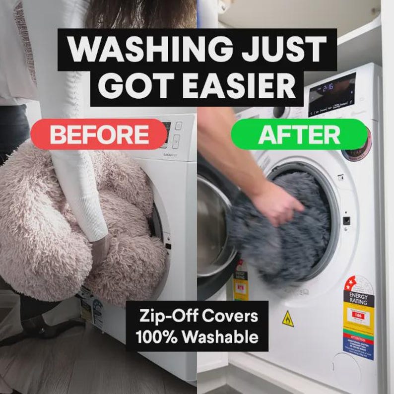 New 2026 Version - Official Brooklyn Calming Dog Bed, Loved by 100k, Double Filling, Dog Beds for Large Dogs, Anti-Anxiety, Machine Washable image 5