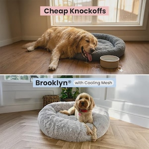 New 2026 Version - Official Brooklyn Calming Dog Bed, Loved by 100k, Double Filling, Dog Beds for Large Dogs, Anti-Anxiety, Machine Washable image 7