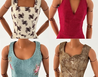 Sleeveless Basic Bodice Pattern Application Method for 11.5 dolls