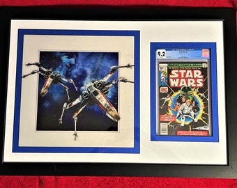 Star Wars Nr. 1 – CGC 9.2 – 3D-Display mit Mattierung und Rahmen – Sieht fantastisch aus!! WP – 7/1977