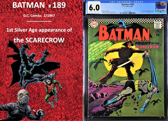Batman # 189 - CGC 6.0 - OW/W PAGES - 1st Silver Age