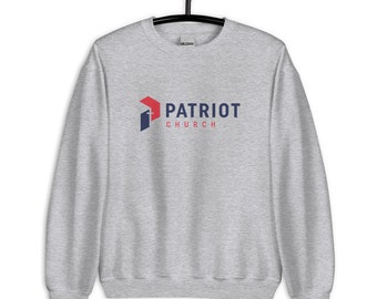 Patriot Church, Unisex Sweatshirt, White, Sport Grey