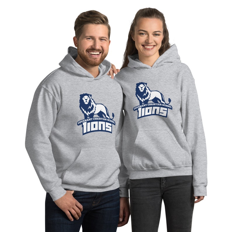 Covenant, Adult, Unisex Hoodie, Sport Grey, White