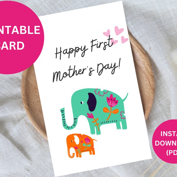 First Mothers Day Printable - Etsy