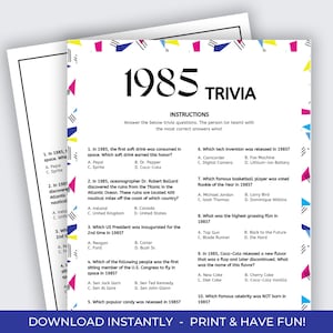 Gioco a quiz del 1985, quiz sul 40° compleanno, compleanno del 1985, nato nel 1985, gioco del 40° compleanno, di nuovo nel 1985, curiosità sul 1985, quiz sul compleanno, 1985