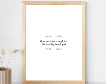 Before Thy Throne Poster | Draw Me Nearer Hymn Lyrics | Digital Download | Christian Prayer Wall Art Printable | Calligraphy Font Hymn