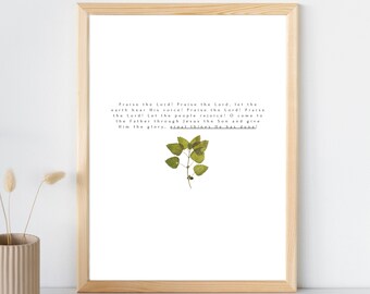 Great Things He Has Done Poster | To God Be the Glory Hymn Lyrics | Digital Download | Christian Wall Art Printable