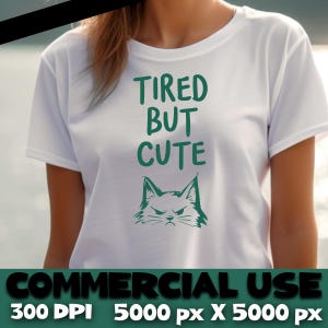 Imágenes prediseñadas de retrato de gato monocromático / Paquete de imágenes PNG de gato cansado pero lindo / Arte de gato divertido imprimible / Descarga digital de cara de gato blanco y negro