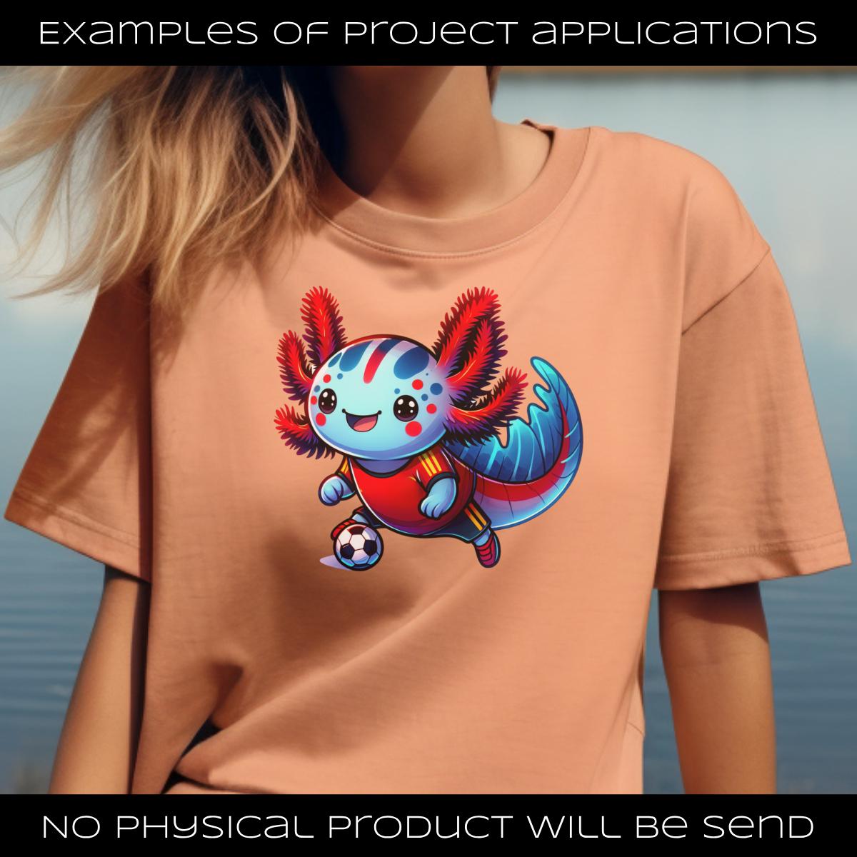 Axolotl Soccer Spain Team PNG Bundle, Football Clipart, FIFA Fan ...