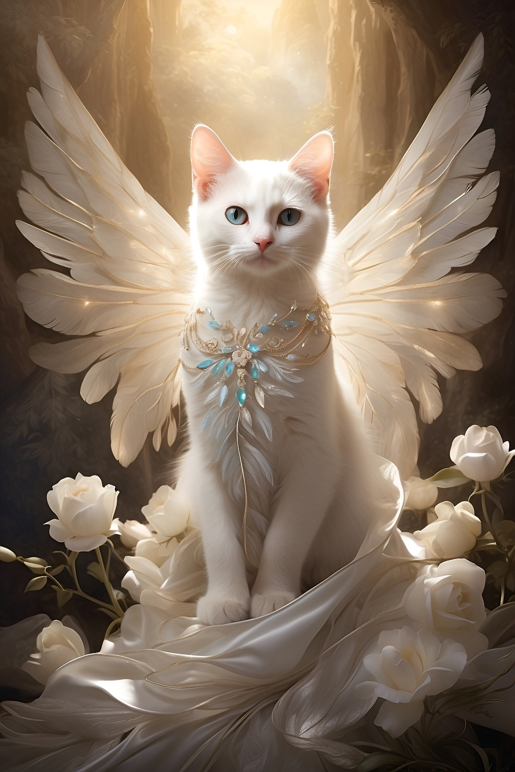Fantasy Angel Cat