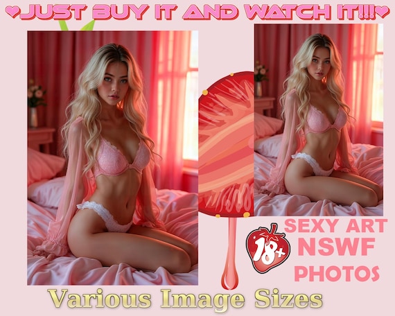 Little Sexy Beauty Barbie Nsfw Model in Cute Pink Lingerie Set  Blonde-haired Sexy-art AI Woman for Boyfriend Real Man Gift Cute Bikini  Girl