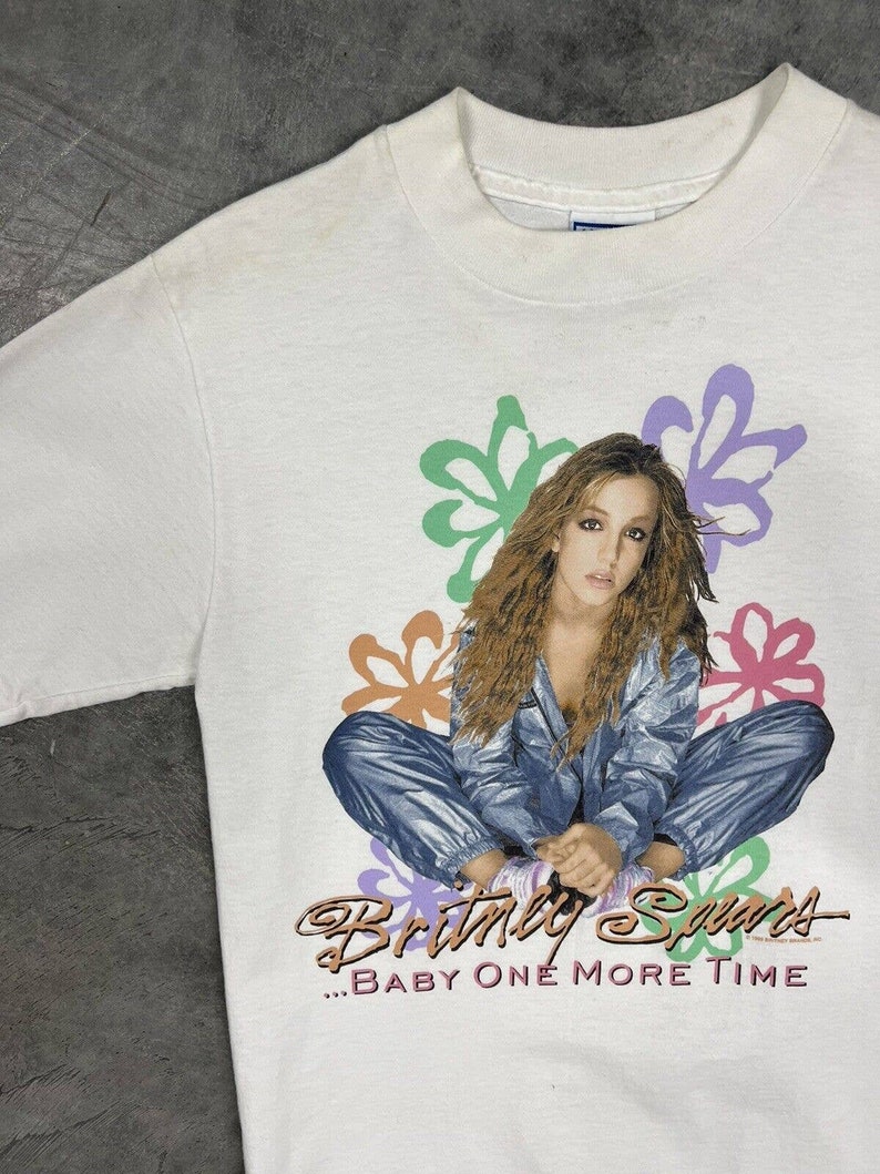 Britney Spears Baby One More Time Vintage 90s Graphic T-shirt - Etsy