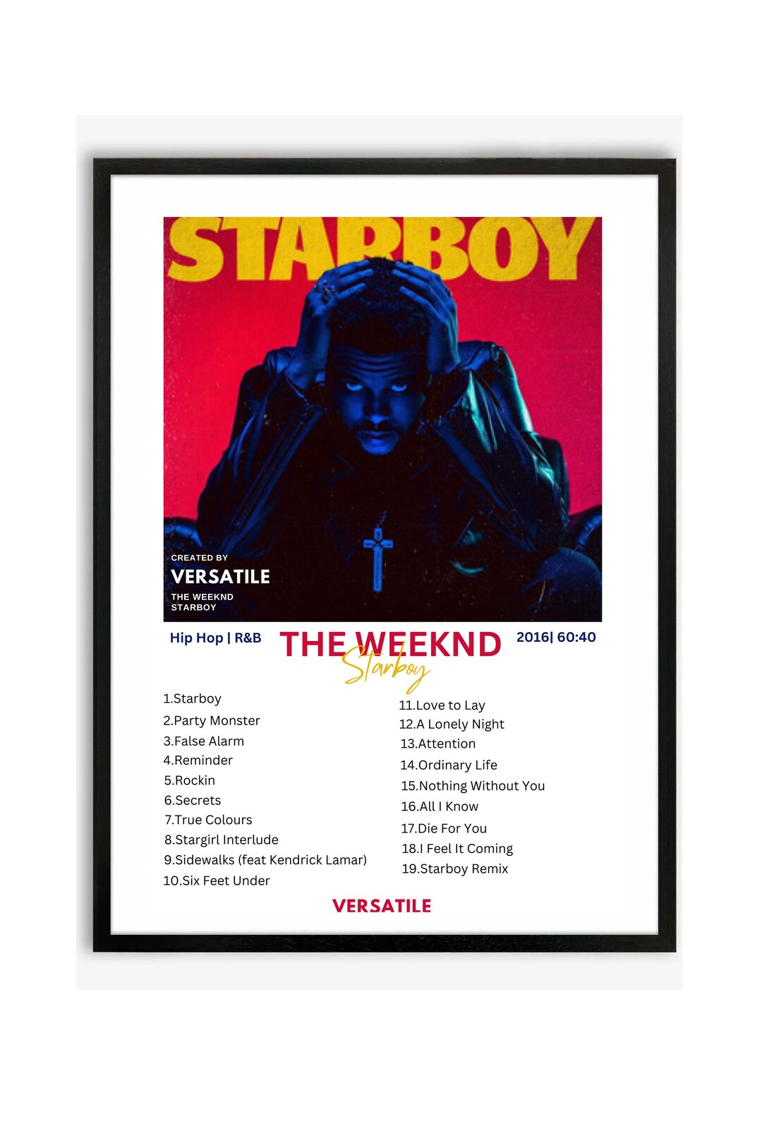 The Weeknd Star Boy Digital Poster - Etsy