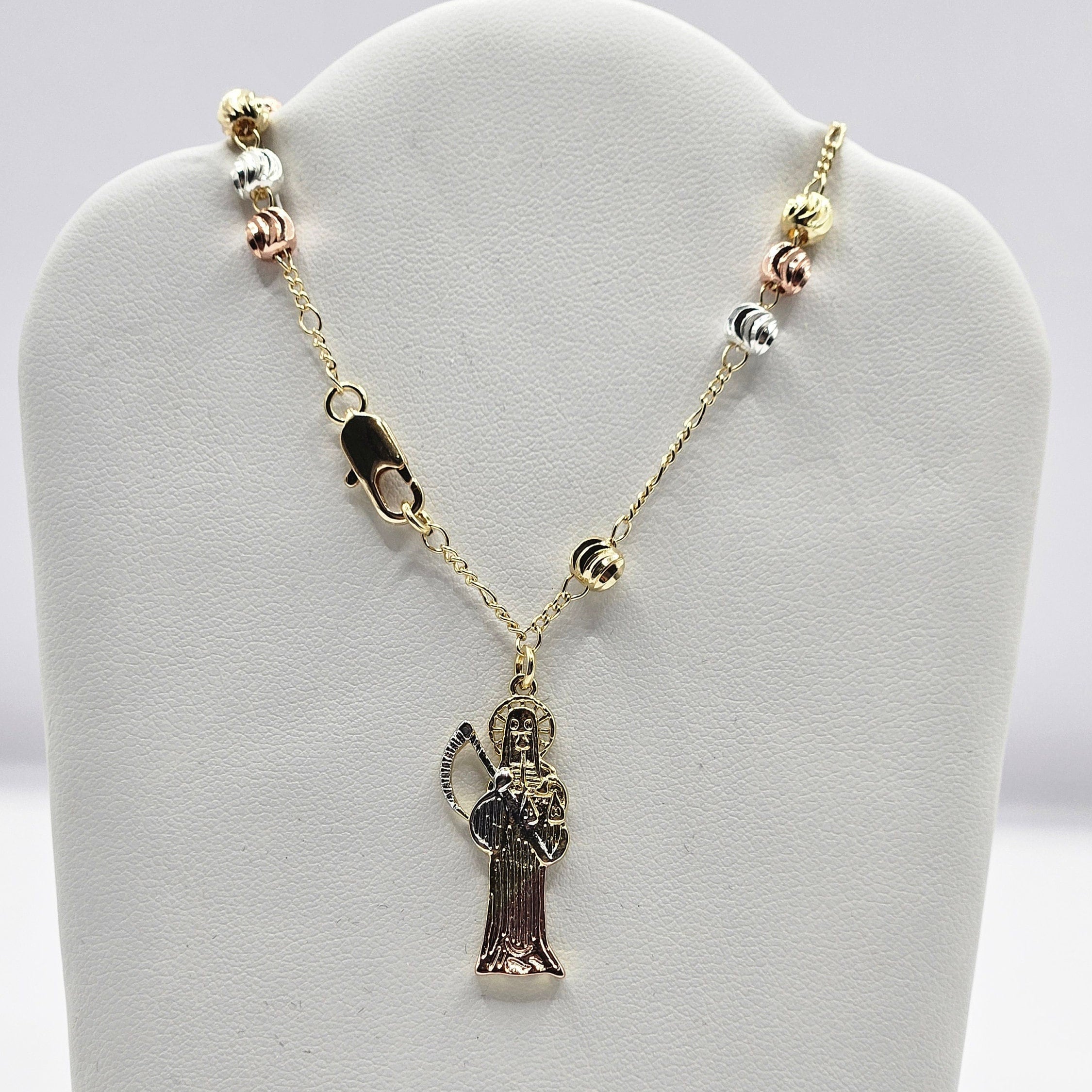 Santa Muerte Rosary Bracelet Pulsera Rosario de la Santa Muerte