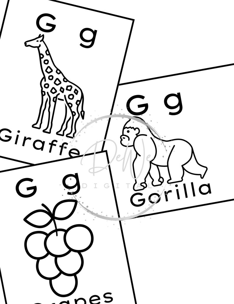 Letter G Worksheets, Alphabet Worksheets, Preschool Worksheets