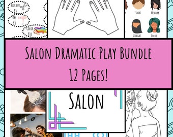 Salon Dramatic Play Download, 12 Pages Homeschool Real World Play, Preschool Home Center, Kindergarten Pretend Play Center, The Big Idea