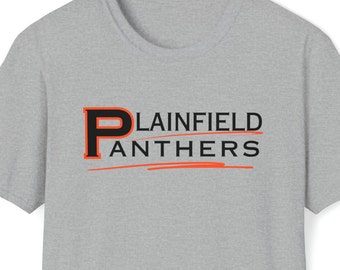 Mens/ Womens Plainfield Panthers Team Tee Shirt, Sports Unisex Softstyle T-Shirt