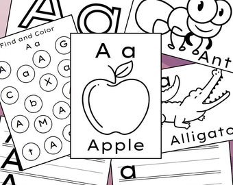Letter A Worksheets, Alphabet, Letters, Coloring Pagers, Preschool, Worksheet, Toddlers, Homeschool, Kindergarten