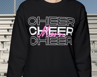 Cheer Mom Sweatshirt, Cheerleading Crewneck, Cheerleader Shirt, Unisex Heavy Blend™ Crewneck Sweatshirt