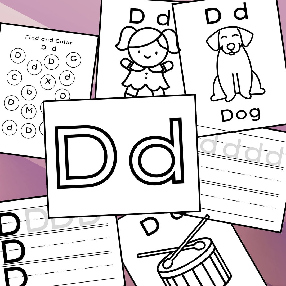 Letter D Worksheets, Alphabet, Letters, Coloring Pages, Preschool ...