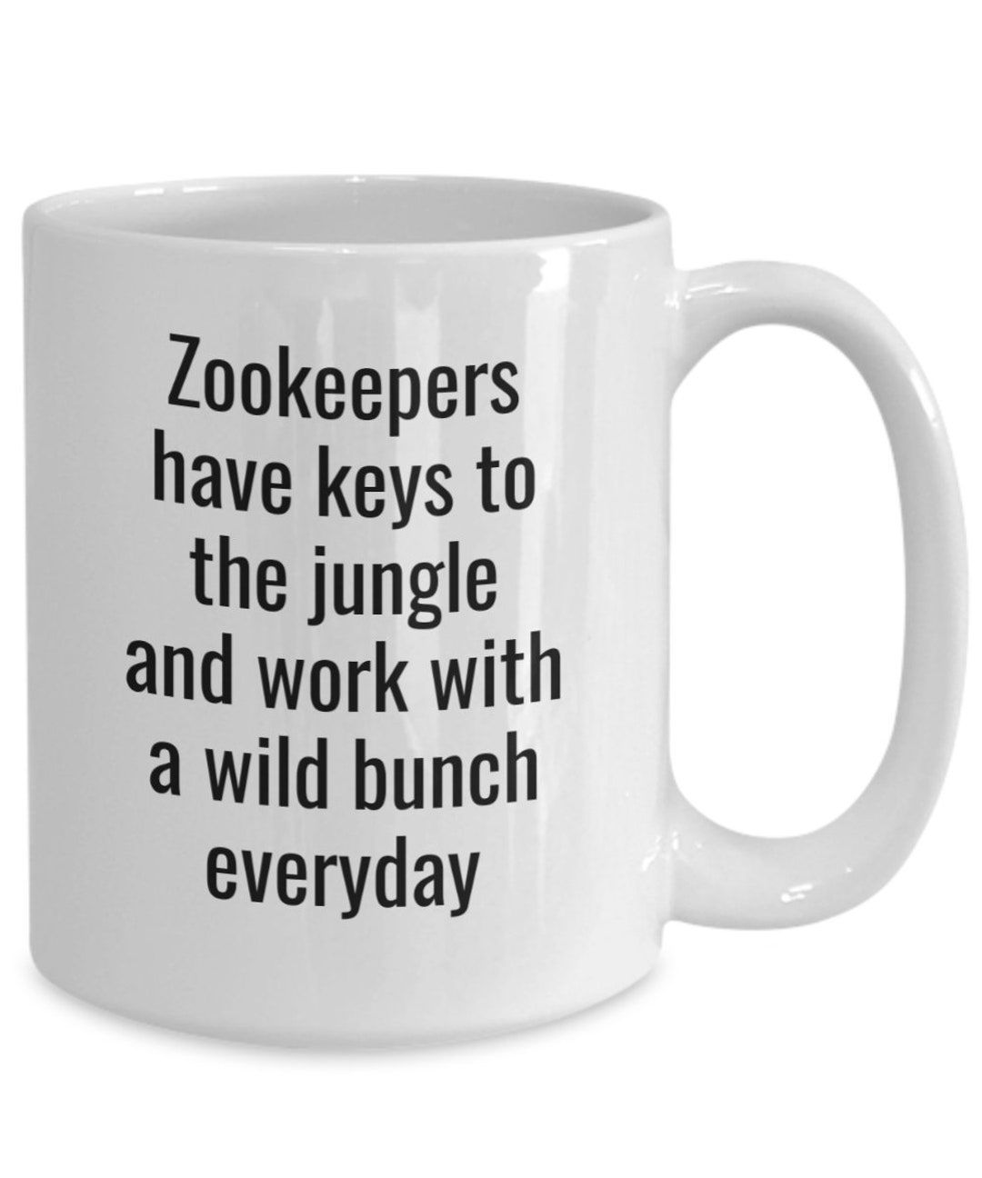 Zookeepers Gift Cup, Zoo Animal Gift, Male, Female Zoo Keepers Cup