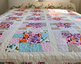 Couverture de couette en patchwork