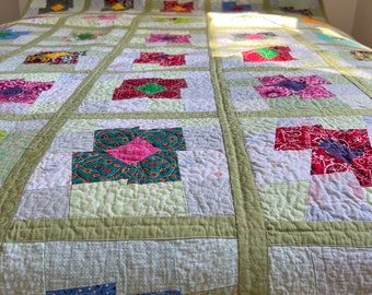 Couverture de couette en patchwork