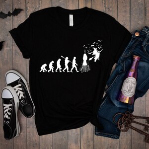 Halloween Kostuum Heks Evolution Unisex Heavy Cotton Tee
