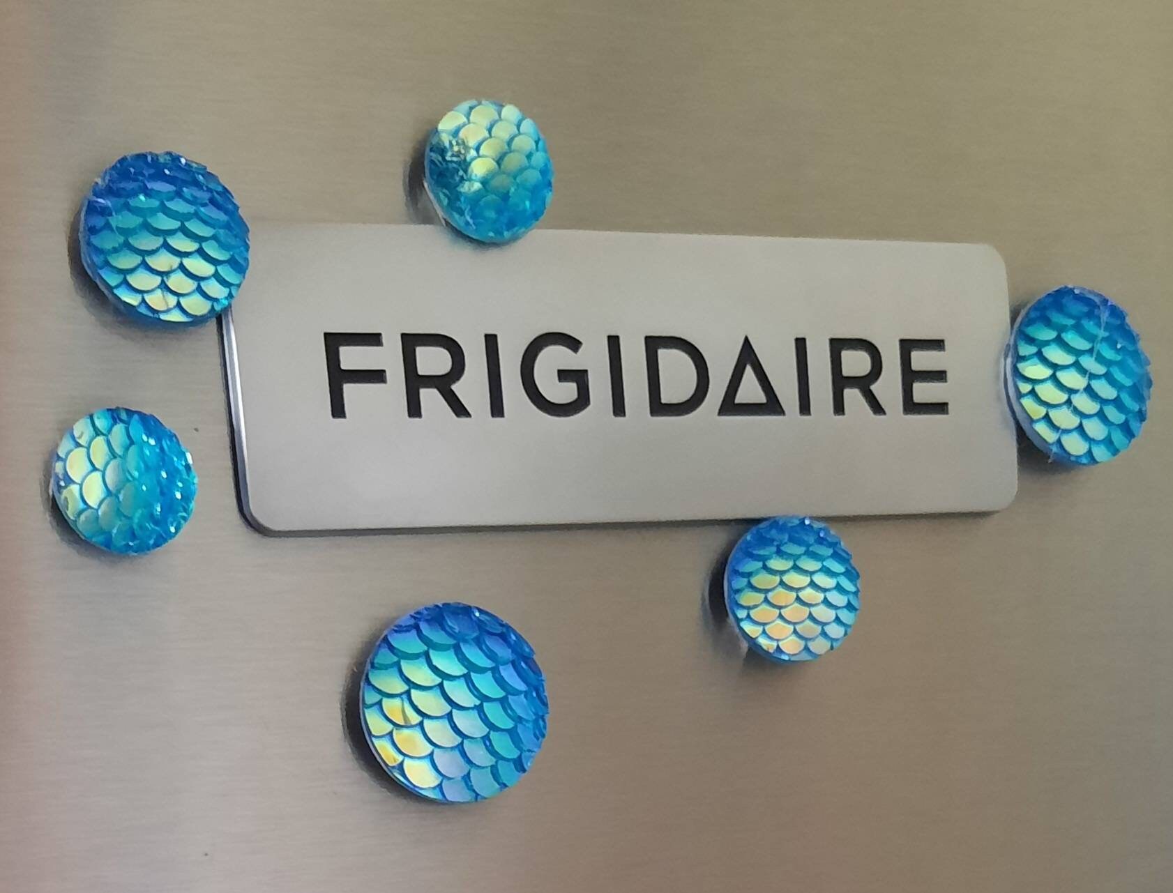 6 Iridescent Blue Mermaid Magnets - Etsy