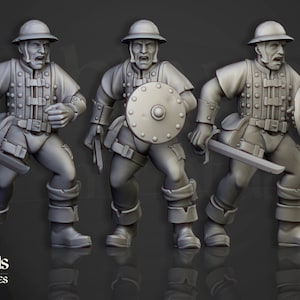 Sunland Militia by Highlands Miniatures - 3D Print - Fantasy - RPG