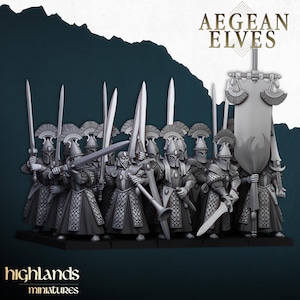 Aegean Swords of Messara by Highlands Miniatures - 3D Print - Fantasy - RPG