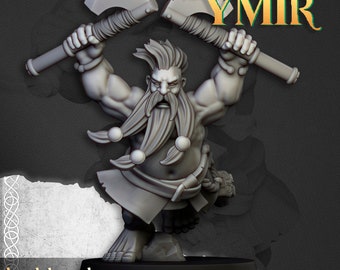 Dwarf Deathseeker Units - Sons of Ymir by Highlands Miniatures- 3D Print - Fantasy - RPG